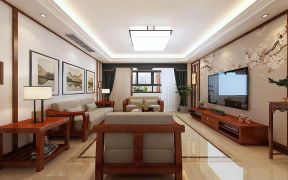山之韵170平新中式风格客厅家具沙发设计图
