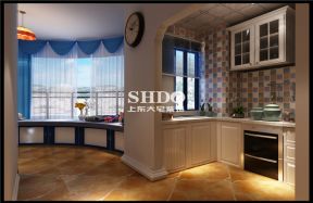 60平米二居室美式风格厨房装修效果图片