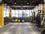 550平米健身房混搭走廊装修设计效果图