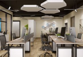 装修办公室吊顶效果图 2020办公室吊顶装修实景图 