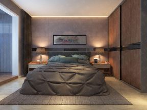 开莱国际社区135平米三居现代卧室装修设计效果图
