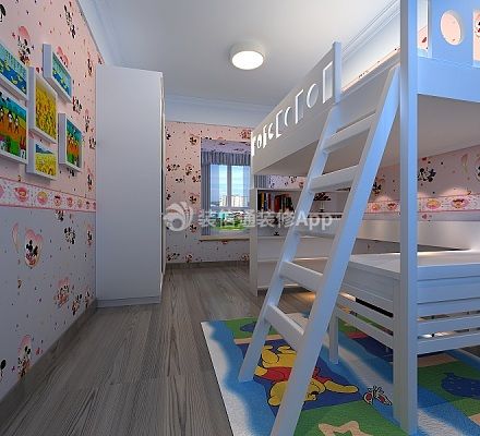 150平米三居室现代风格儿童房装修效果图片