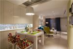 香江国际现代简约82平二居室餐厅装修案例