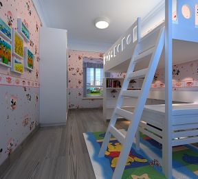150平米三居室现代风格儿童房装修效果图片