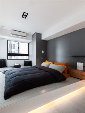 香江国际北欧142平大平层卧室装修案例