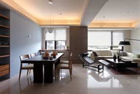 146平米三居室现代风格客厅装修效果图片