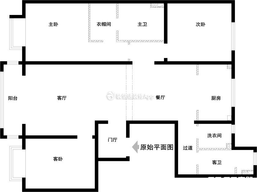 120平米三居室現(xiàn)代風(fēng)格戶型圖裝修效果圖片大全