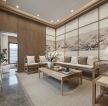 五龙桂园180平米简中式风格别墅客厅装修设计效果图