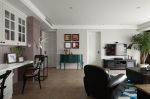 110平米三居室混搭风格客厅装修效果图片