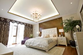 香榭春天新中式96平二居室卧室装修案例
