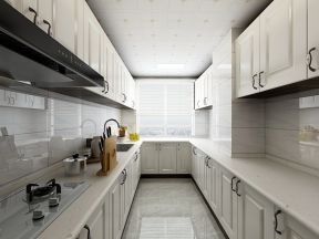 桦林彩云城110平米新中式风格厨房橱柜装修设计效果图