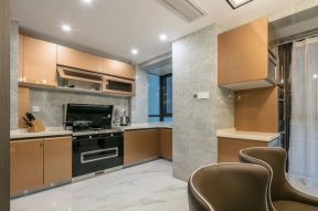 新力帝泊湾131平米三居现代厨房橱柜装修设计效果图