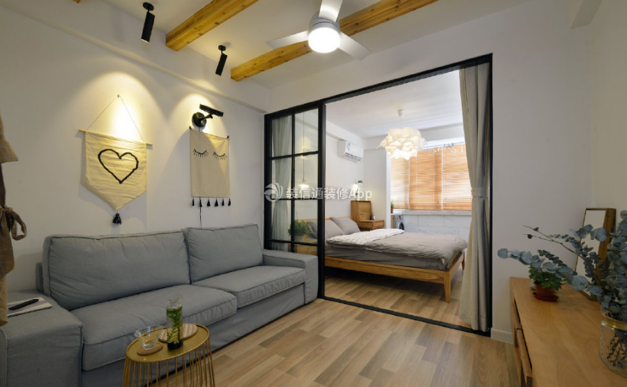 西派国际122平米三居室现代简约沙发装修设计效果图
