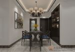 92平新中式风格三居室餐厅吊灯设计效果图欣赏