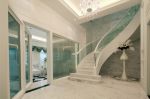 350平田园风格别墅室内楼梯玻璃扶手装修设计图