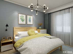 中海临安府现代简约110平三居室卧室装修案例