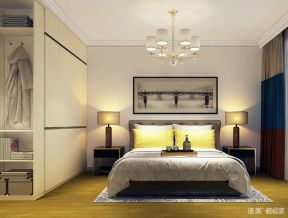 莱茵北郡现代简约86平三居室卧室装修案例