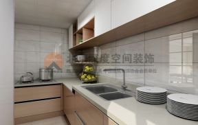 彰泰峰誉127平混搭风格厨房整体橱柜装修设计