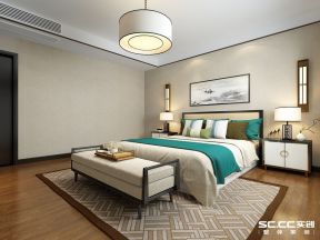 202平米别墅中式风格卧室装修效果图片赏析