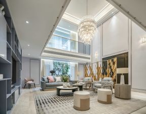 东岸国际别墅220平米欧式风格客厅装修设计效果图