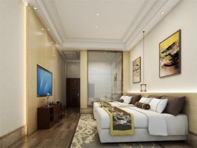 300平米现代风格别墅卧室装修设计效果图