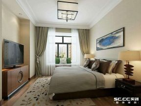300平别墅中式风格卧室装修效果图片赏析