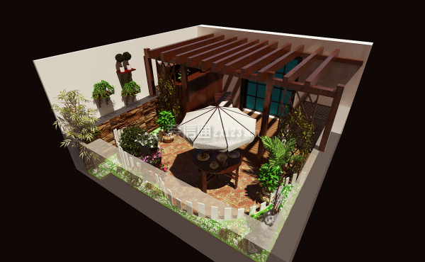 如何打造露天阳台花园设计