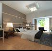 襄阳米庄小区140平米三居室现代风格卧室装修设计效果图 