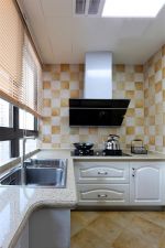 翠屏广场苑美式150平三居室厨房装修案例