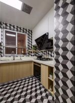 三居室136平现代风格厨房装修效果图片欣赏