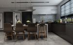 华润24城现代风格餐厅厨房整体设计效果图片