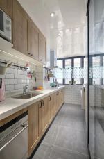 现代风格76平米两居室厨房装修效果图片赏析