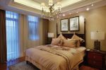 蓝光长岛国际社区130平美式风格家庭卧室背景墙设计图