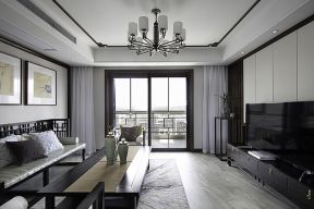 文儒德213平米中式风格客厅装修设计效果图欣赏