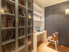 亚东国际现代简约90平二居室书房装修案例