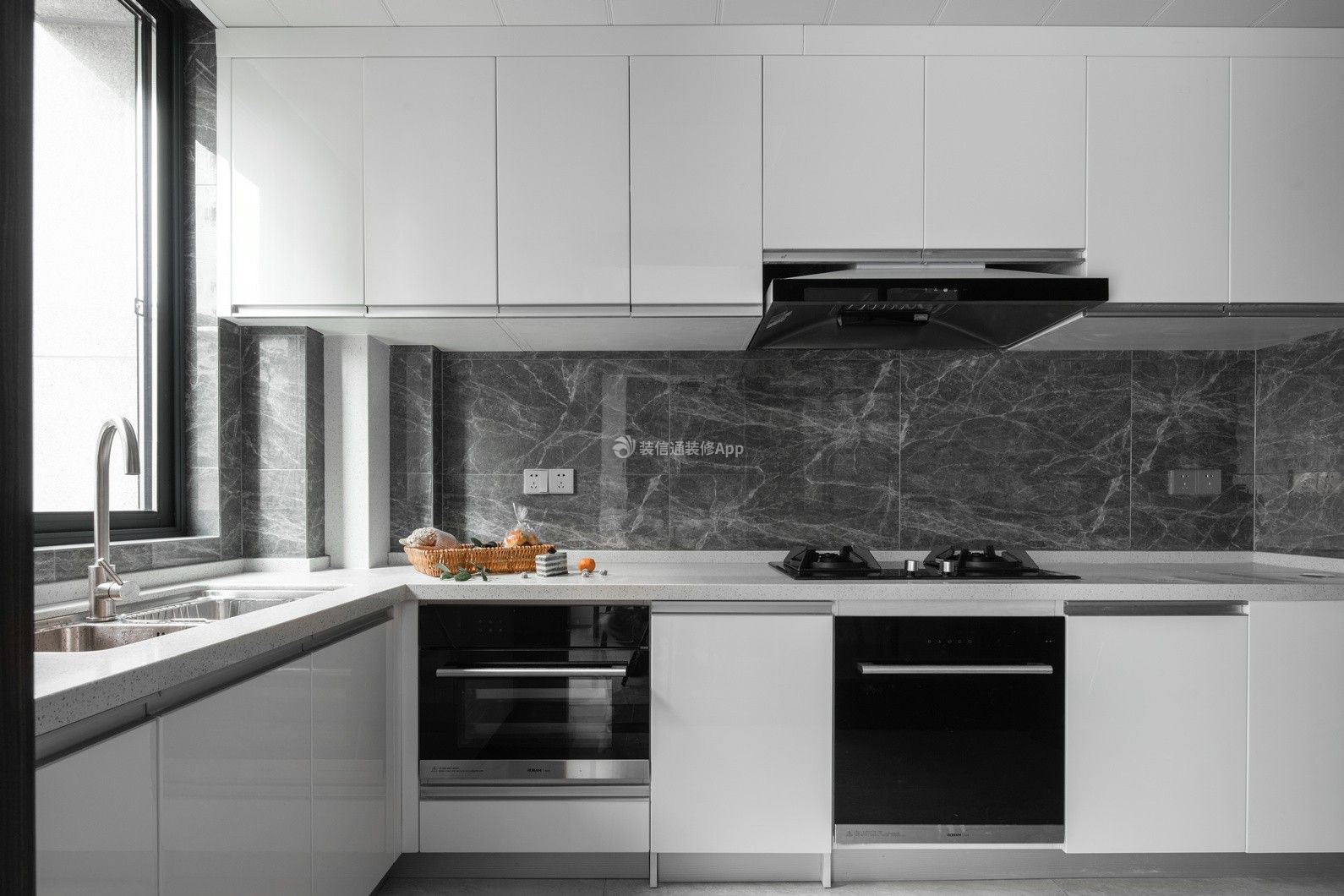 南湖意境147平欧式风格厨房装修设计效果图片