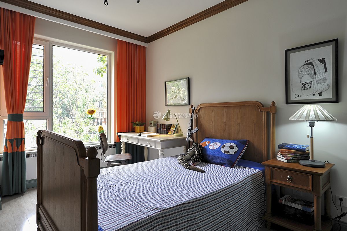 凡尔赛280平美式田园风格卧室装修效果图