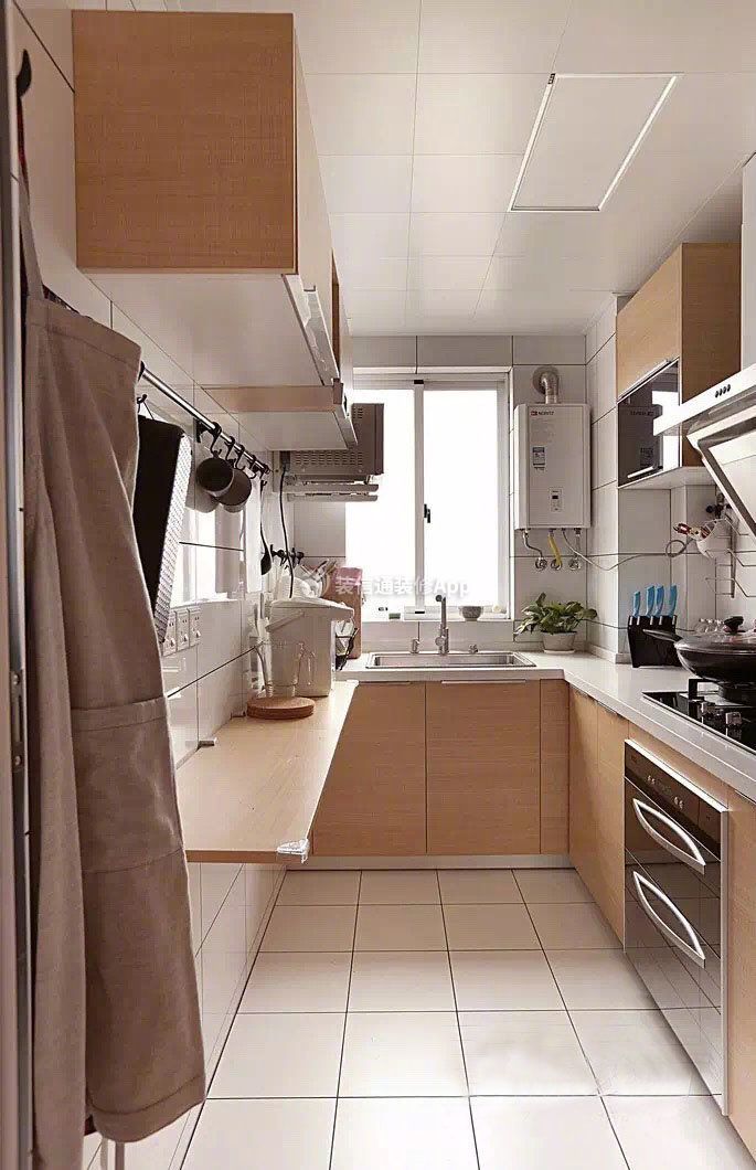 祥生府118㎡三居室日式厨房装修设计效果图