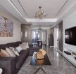 雅居乐·中央府现代130平三居室客厅装修案例