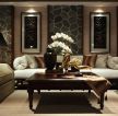 翡翠城450平别墅东南亚风格客厅沙发装修效果图