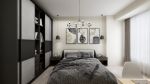 布鲁斯90平方现代风格家庭卧室衣柜装修效果图
