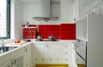 保利锦江里两居97平地中海风格厨房红色墙砖设计图