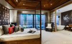 中州中央公园131平方中式风格卧室装修效果图