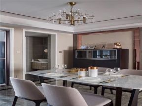 雅居乐·中央府现代130平三居室餐厅装修案例