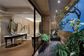 绿地海珀香庭177平大平层简欧风格卫生间阳台设计图片
