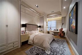 绿地海珀香庭177平大平层简欧风格卧室衣柜设计效果