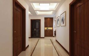 山之韵小区170平米三居室中式风格走廊装修设计效果图