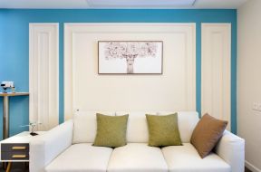成功悦都90平米三居室现代风格沙发背景墙装修设计效果图