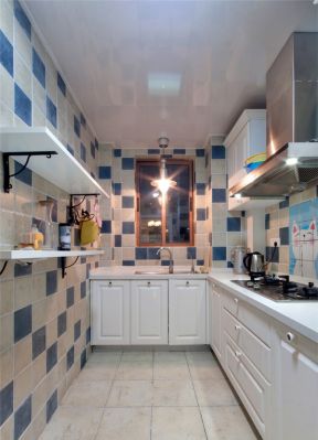 幸福时代86平米二居美式风格厨房装修设计效果图