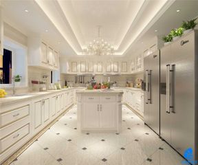 欧式风格800平米别墅厨房装修效果图片大全